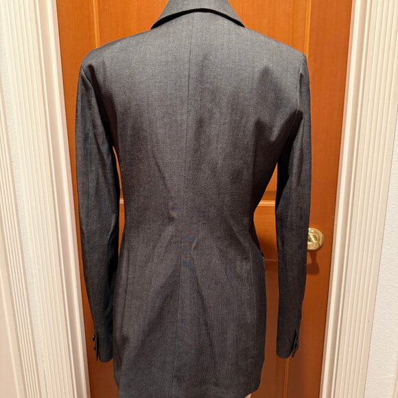 Faconnable Women's Blazer Jacket Patch pockets Gray - Picture 10 of 12